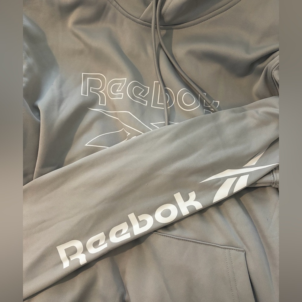 Reebok Gray Box Jump Tech Hoodie